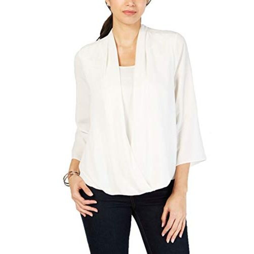 Charter Club Petite Surplice Top